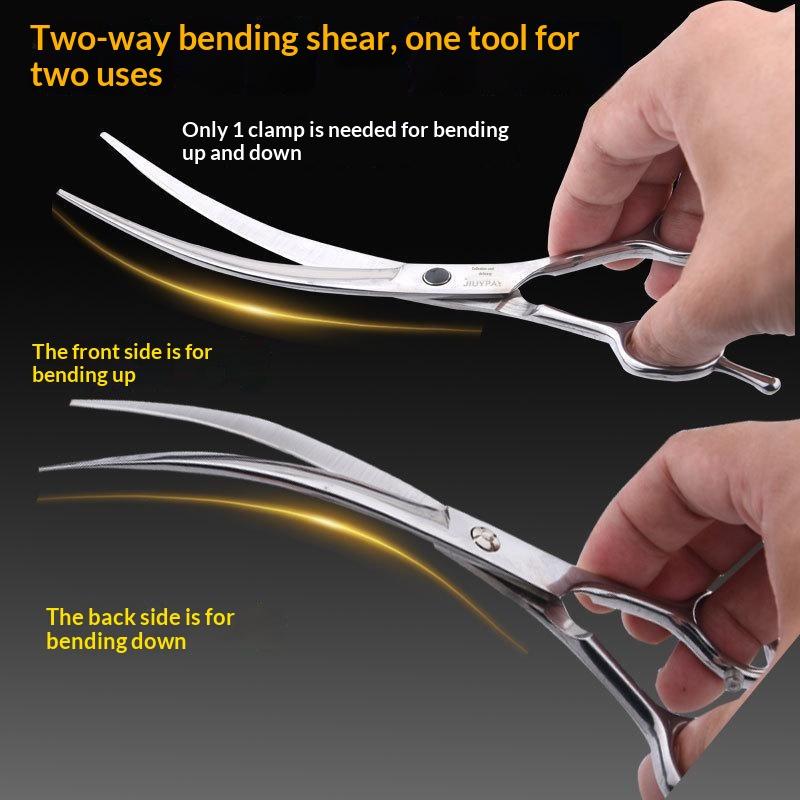 Grooming Scissors - 1 Stuks Professionele Trimmen Schaar Gebogen