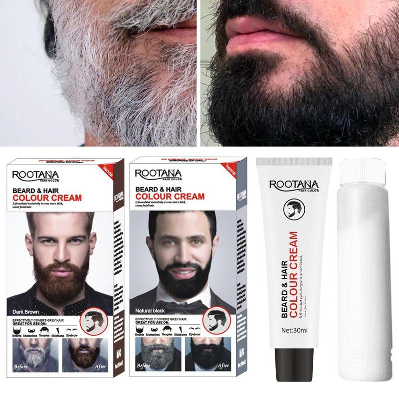 Shaving Cream - 2 Stks/set Mannen Efficiënte Baard Zwarte