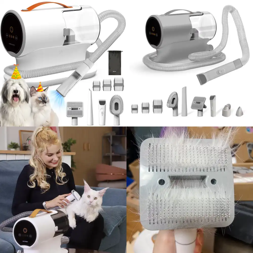 Grooming Kit - AIRROBO USA Honden- en kattenhaardroger, 5-in-1