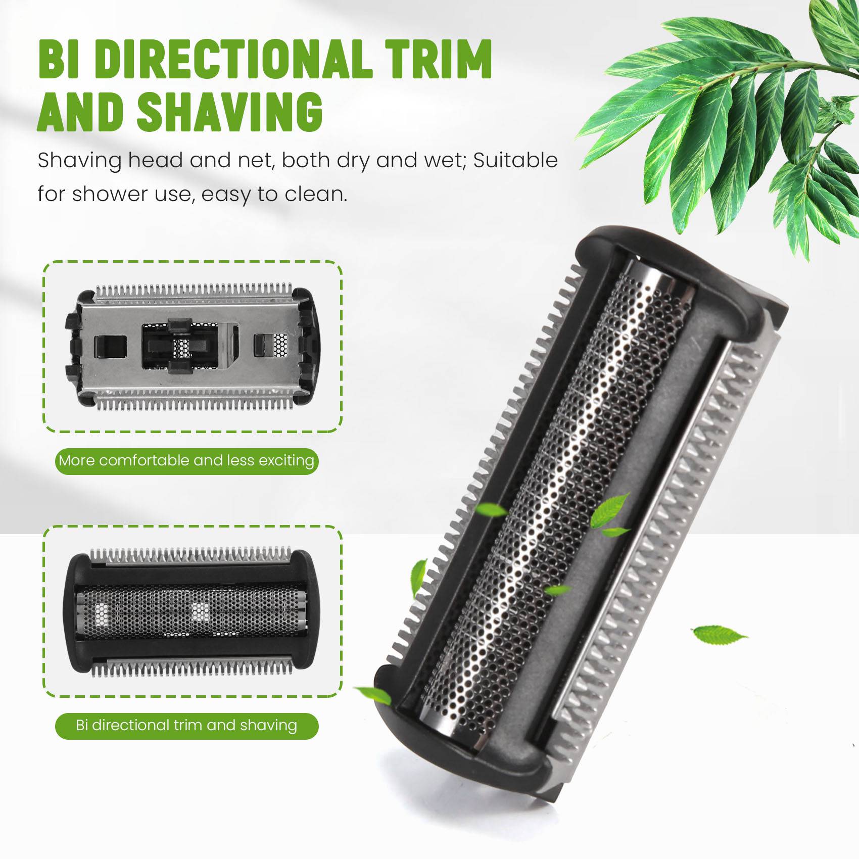 Body Trimmer - 5 Pack Trimmer Scheerapparaat Hoofd Folie