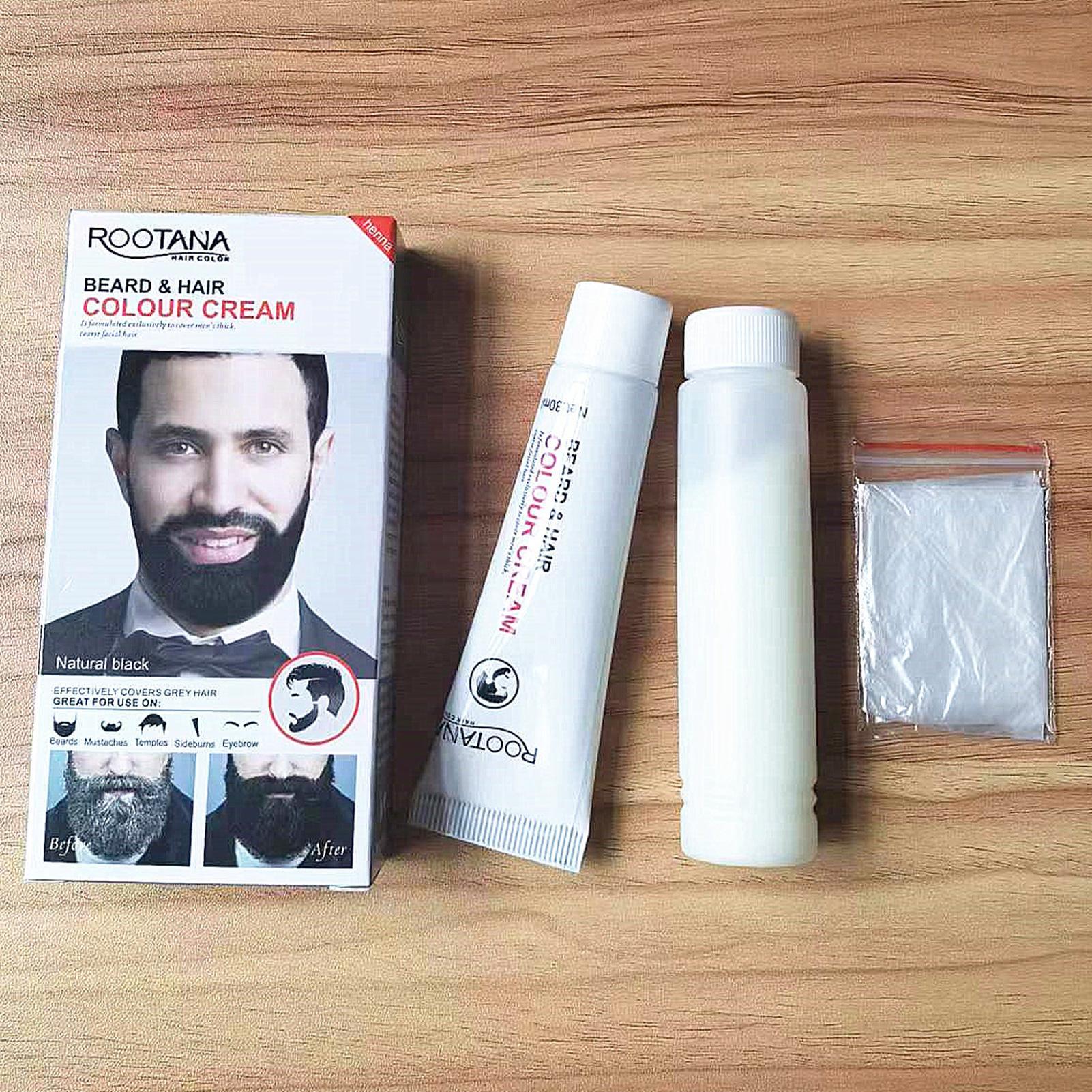 Shaving Cream - Baardverf voor mannen 60ML, snorverf, natuurlijke