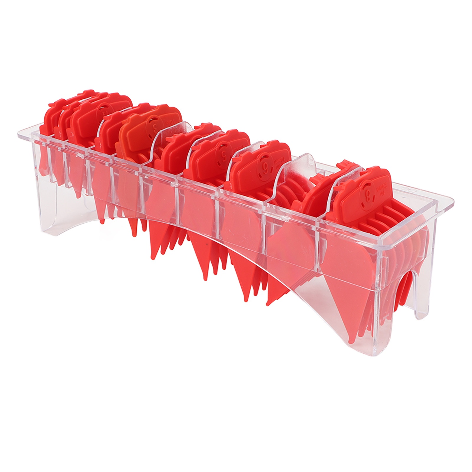Hair Clipper - 10 stuks professionele haarknippergeleidingskammen, rode haarknipper,