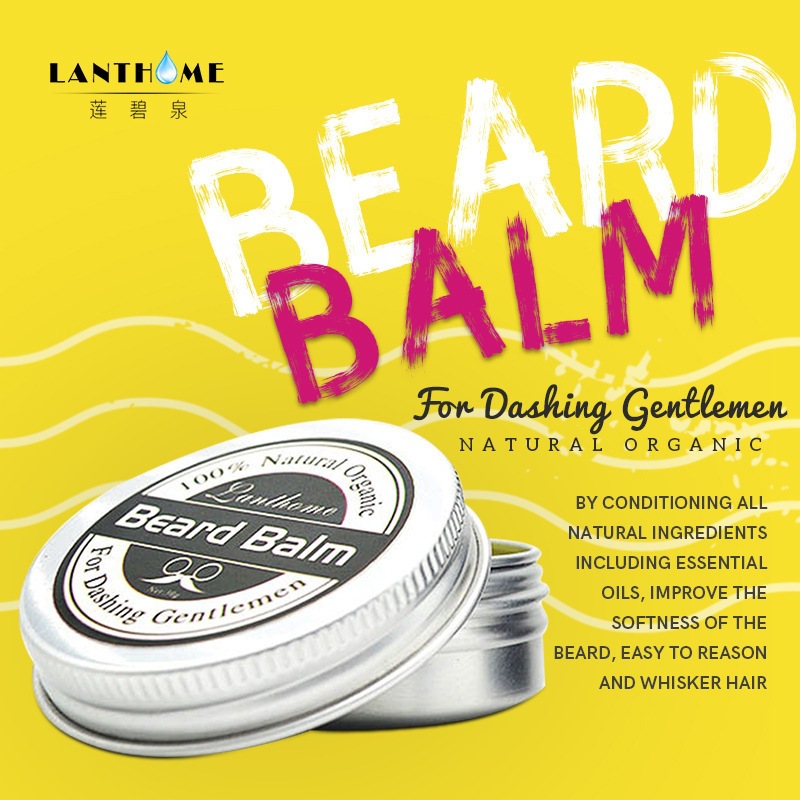 Beard Oil - Natuurlijke Baardbalsem Wax Baardgroeiolie voor Mannen