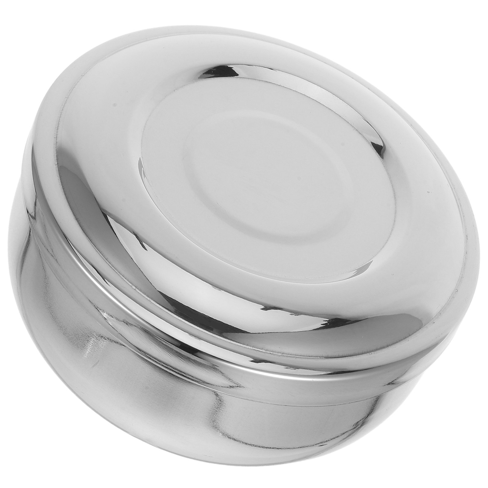 Mens Grooming Travel Kit - Metalen scheerkom met deksel, roestvrijstalen scheerzeepkom