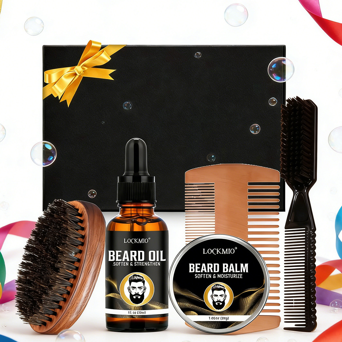Beard Oil - LOCKMIO Baardverzorgings- en stylingproduct voor mannen,
