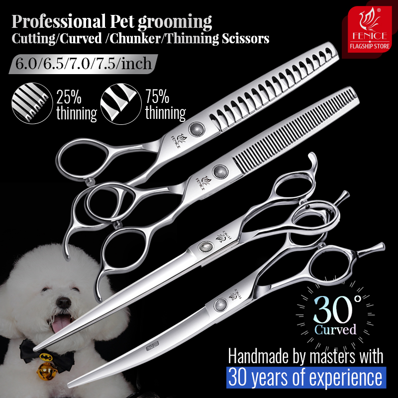 Grooming Scissors - Fenice 6//6.5/7/7.5 Inch Professionele Honden Grooming