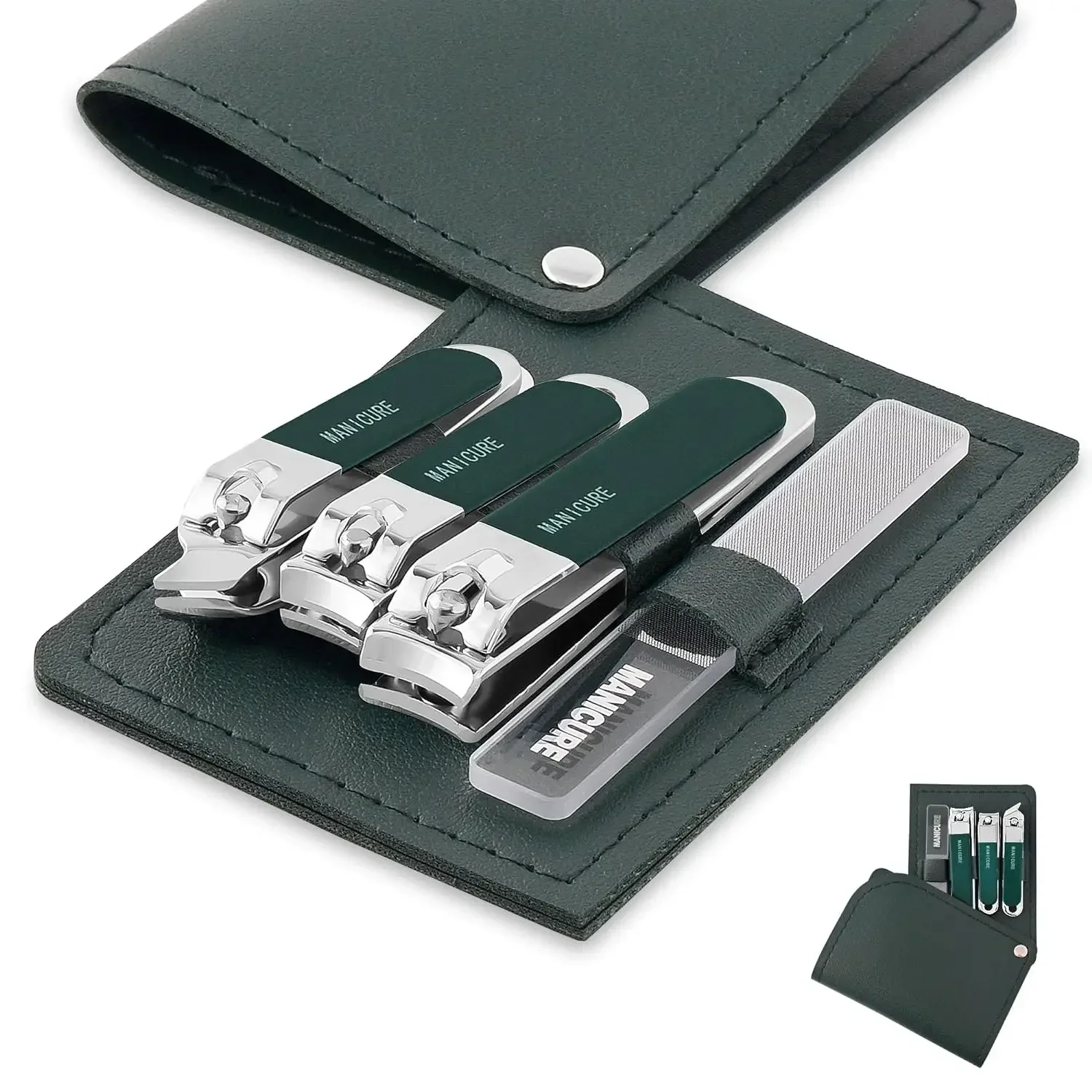 4-delige stalen nagelknipperse - Mens Grooming Travel Kit recensie en prijs