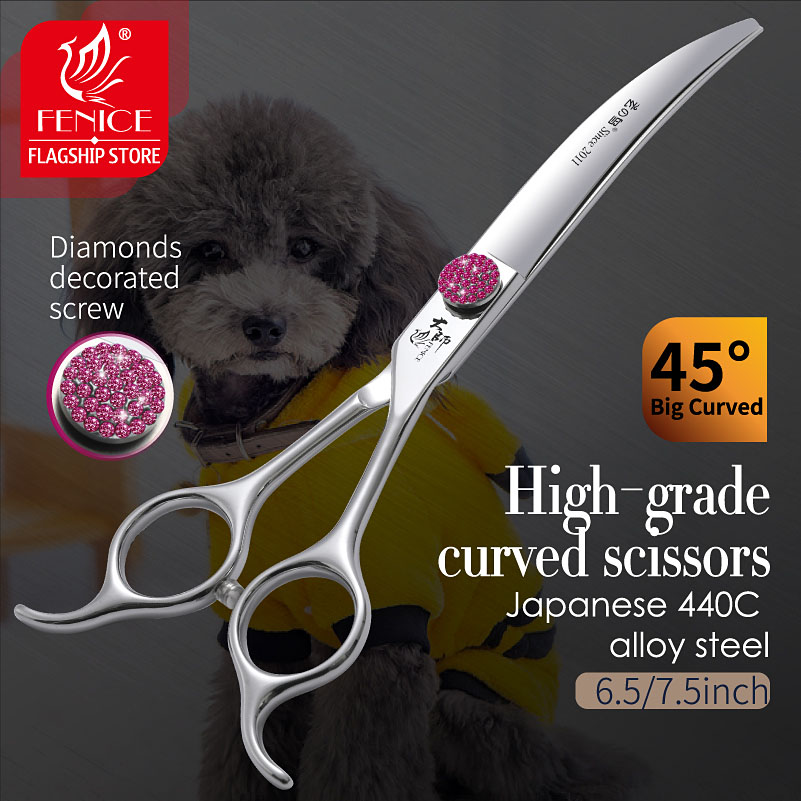 Fenice Pink Diamond Screw Pet  - Grooming Scissors recensie en prijs