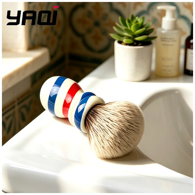 Yaqi scheerkwast in barberpole - Men'S Grooming Hairstyles recensie en prijs