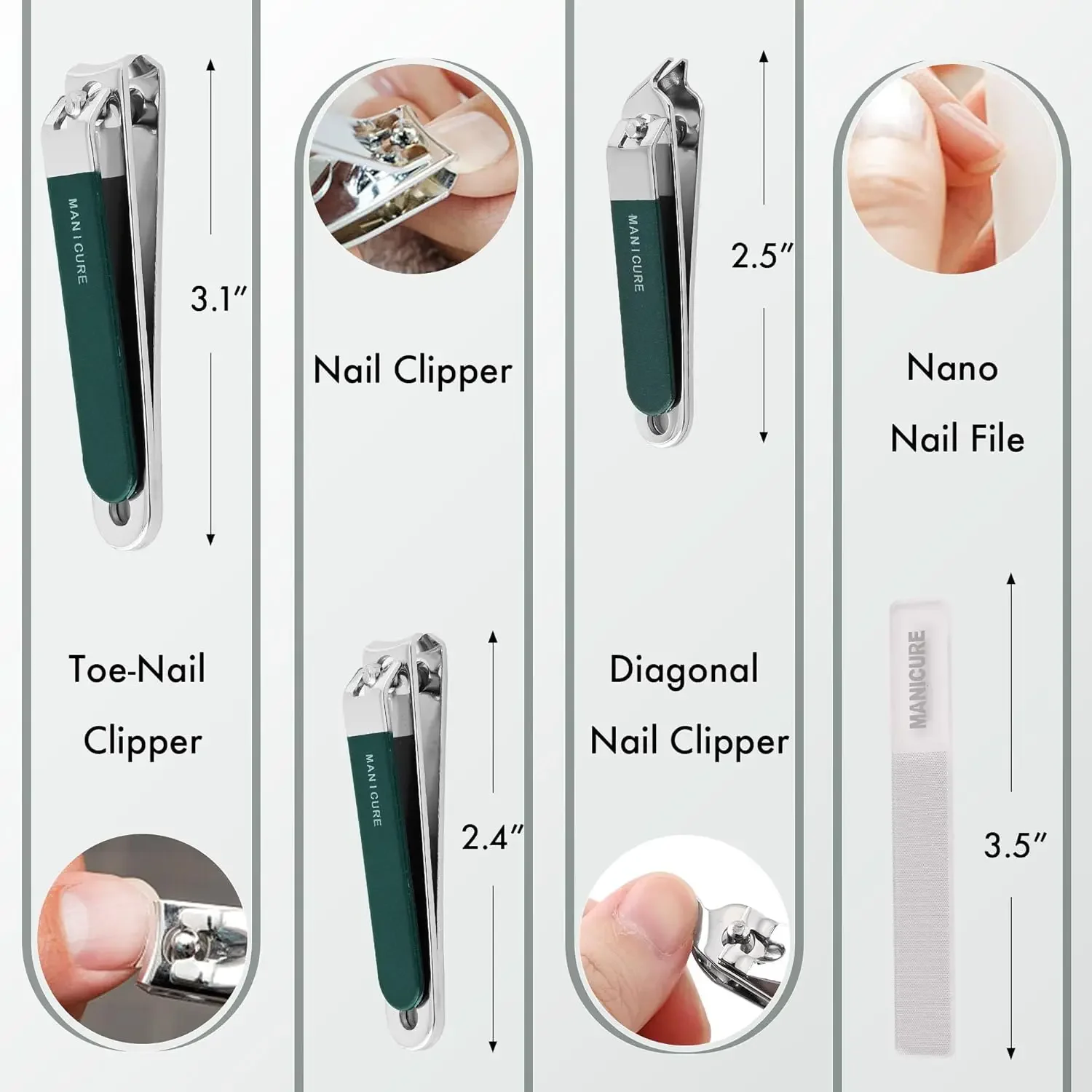 4 Stuks Mannen/Vrouwen Manicur - Mens Grooming Travel Kit recensie en prijs