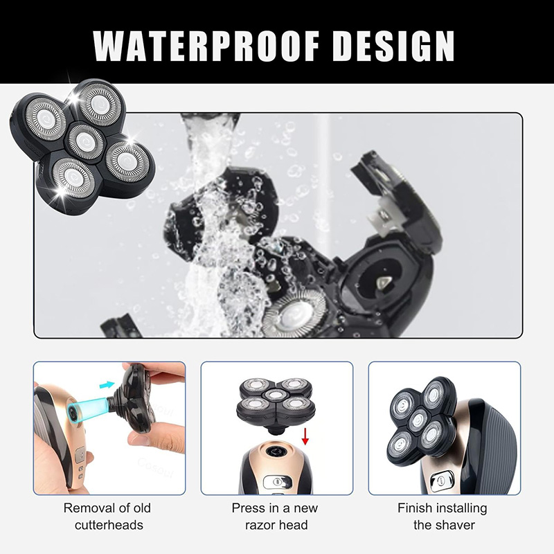 5-blads roterende kop voor sch - Electric Shaver Rotary recensie en prijs