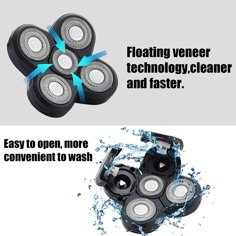 5-blads roterende kop voor sch - Electric Shaver Rotary recensie en prijs