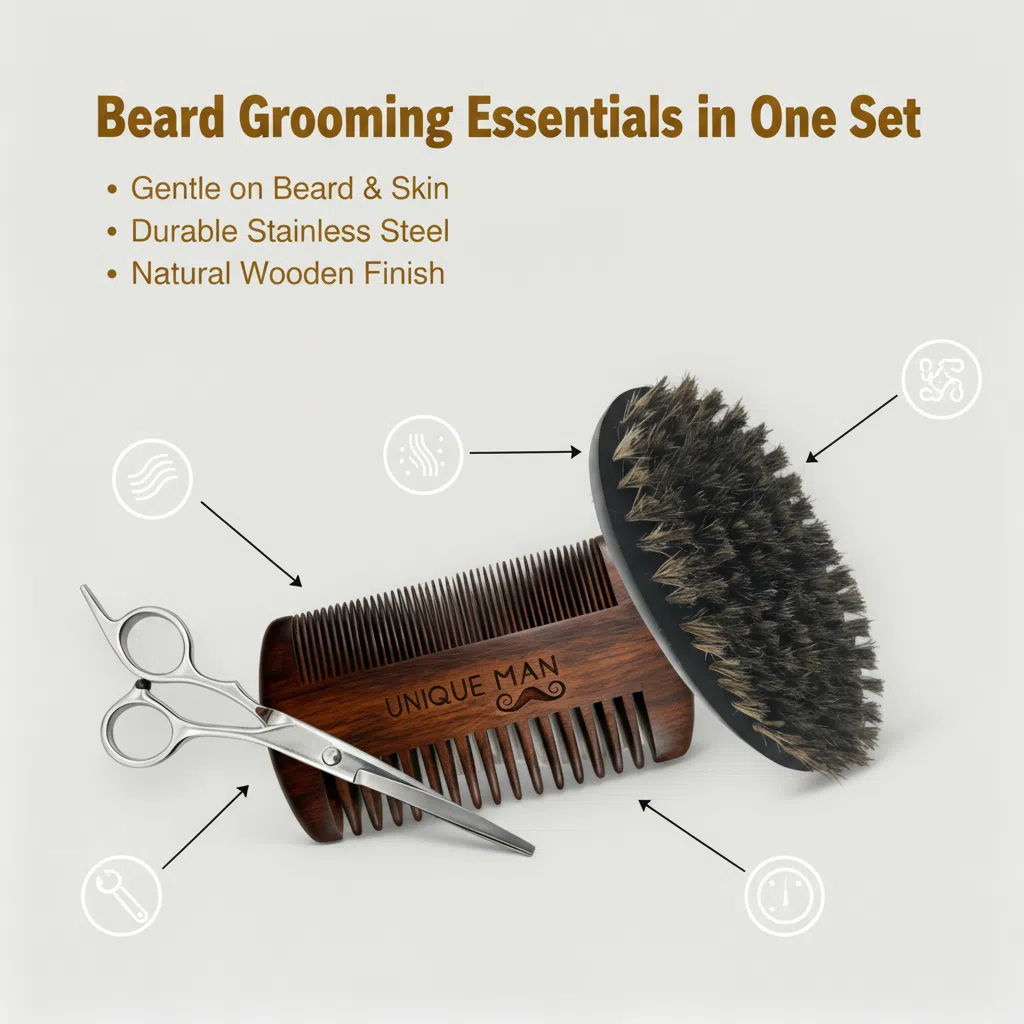 UNIQUE MAN baardset voor heren - Grooming Kit recensie en prijs